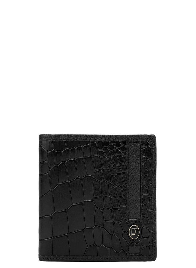 Da Milano RFID Protected Leather Wallet for Men with Card Slot - Black - Image 1